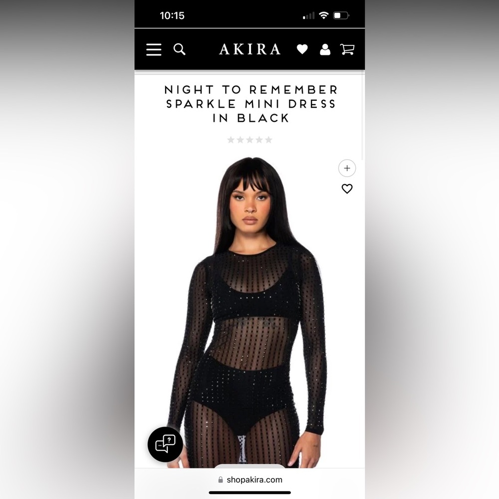 Akira sparkle dress